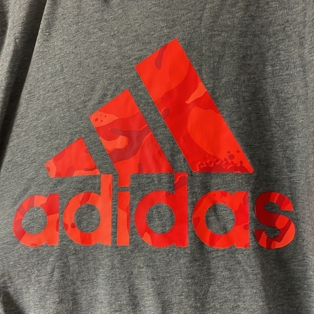 size XL (18/20) gray Adidas long sleeve hoodie shirt - Picture 2 of 7
